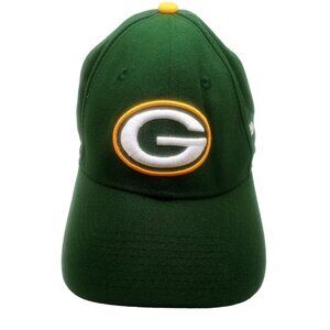 New Era Men Football Hat Green Bay Packers NFL 9Forty Strap Back Adjustable Cap